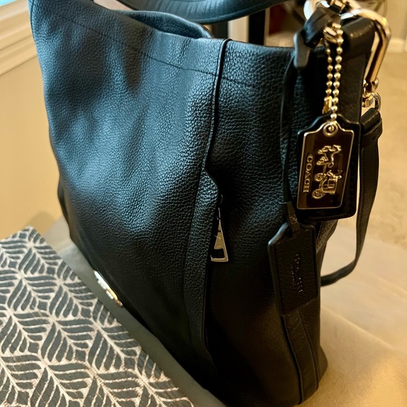 Coach Black Leather Crossbody - Picture 6 of 7